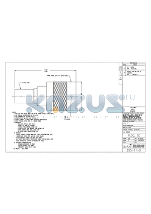 825-11-9 datasheet - PLUG, SC