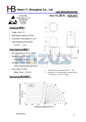 825LB7C datasheet - LED