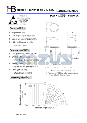 825PG2C datasheet - LED