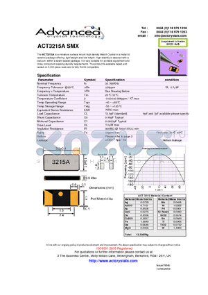ACT3215A datasheet - ACT3215A SMX