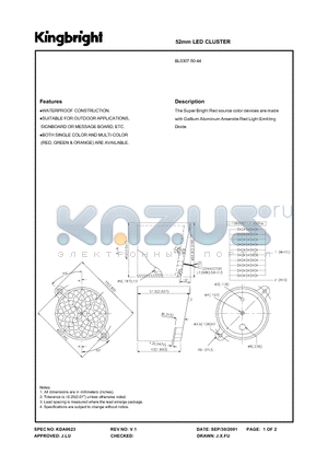 BL0307-50-44 datasheet - 52mm LED CUSTER