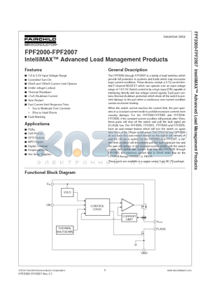 FPF2001 datasheet - IntelliMAX Advanced Load Management Products