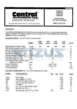 CQ48-35B datasheet - 35 AMP TRIAC 200 THRU 800 VOLTS