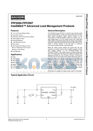 FPF2006 datasheet - IntelliMAX Advanced Load Management Products