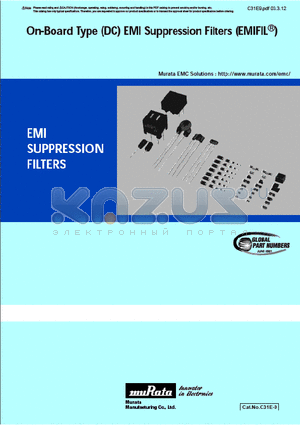 BL01RNXXX datasheet - On-Board Type (DC) EMI Suppression Filters