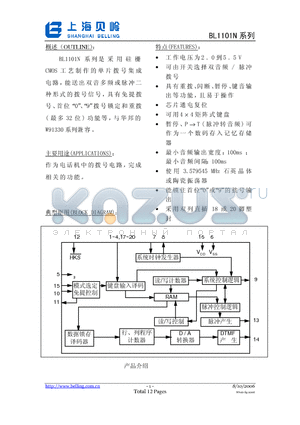 BL1101ALN datasheet - BL1101