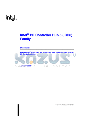 82801FB datasheet - Intel I/O Controller Hub 6 (ICH6) Family