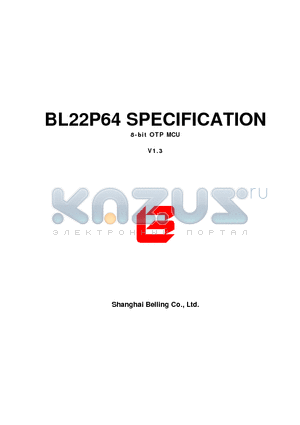 BL22P64 datasheet - BL22P64 can be used for dedicated control functions in a variety of applications