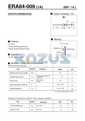 ERA84-009_01 datasheet - SCHOTTKY BARRIER DIODE