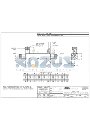 C22XX-XX datasheet - OUTLINE COUPLER, TYPE-N, MULTI-BAND