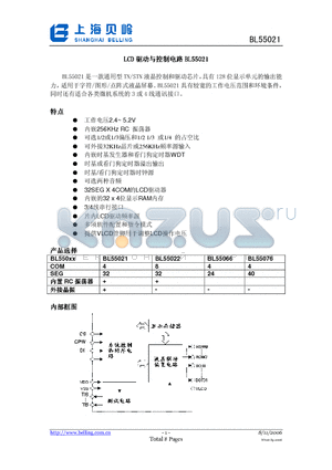 BL55021 datasheet - BL55021