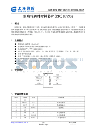 BL5362 datasheet - BL5362