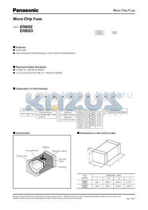 ERBSD0R25U datasheet - Micro Chip Fuse