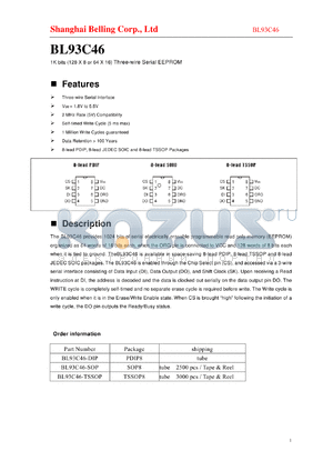 BL75R06SM datasheet - BL75R06SM Contactless smart card chip consists of the RF-Interface