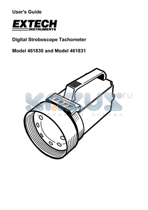 461831 datasheet - Digital Stroboscope Tachometer