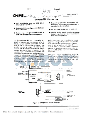 82C551 datasheet - STARLAN HUB CONTROLLER