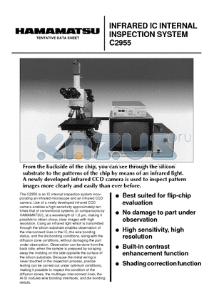 C2955 datasheet - INFRARED IC INTERNAL INSPECTION SYSTEM