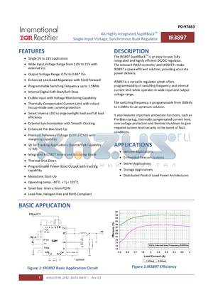 ERJ-3EKF2371V datasheet - 4A HIGHLY INTEGRATED SUPLRBUCK