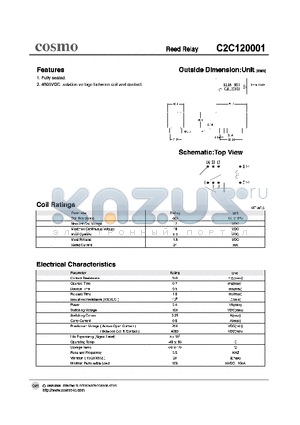 C2C120001 datasheet - Outside Dimension : Unit(mm)