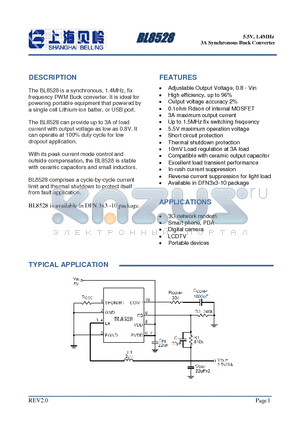 BL8528 datasheet - The BL8528 is a synchronous