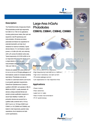 C30641 datasheet - Large-Area InGaAs Photodiodes