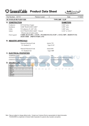 C3119 datasheet - TYPE CMP / CL3P