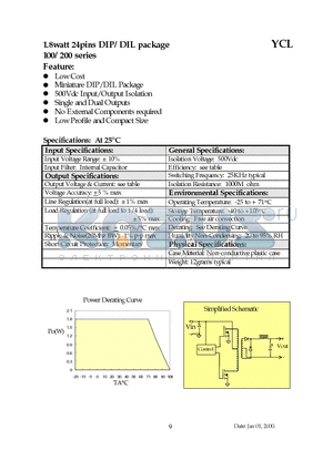 DC-109R datasheet - 1.8watt 24pins DIP/DIL