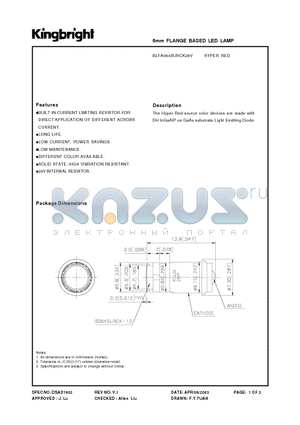 BLFA064SURCK28V datasheet - 6mm FLANGE BASED LED LAMP