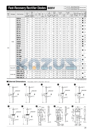 ES01A datasheet - Fast-Recovery Rectifier Diodes