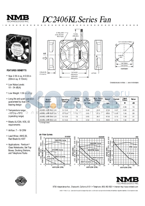 DC2406KL datasheet - DC2406KLSeries Fan