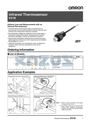 ES1B datasheet - Infrared Thermosensor