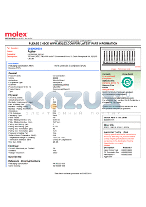 83000-9503 datasheet - 1.27mm (.050