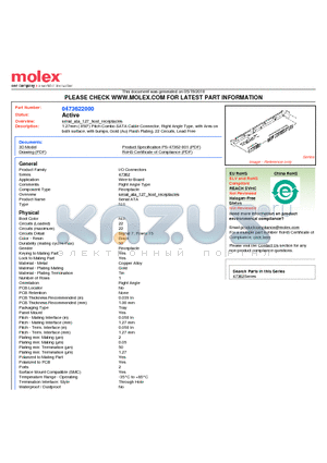 47362-2000 datasheet - 1.27mm (.050