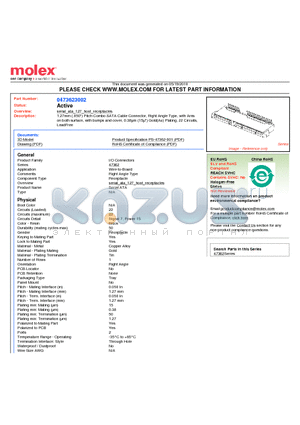 47362-3002 datasheet - 1.27mm (.050