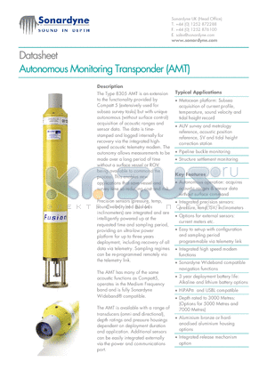 8305-3111 datasheet - Autonomous Monitoring Transponder (AMT)