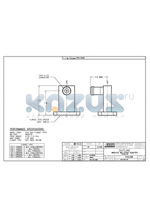 475-253-C1 datasheet - OUTLINE, WRD475 WG-COAX ADAPTER TYPE-N