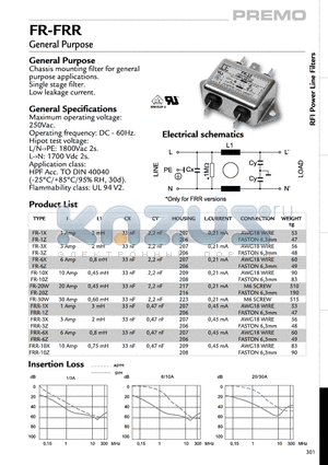 FR-10X datasheet - General Purpose