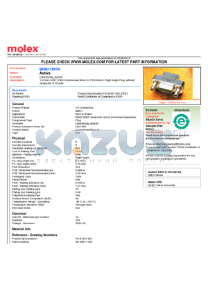 836119016 datasheet - 1.27mm (.050