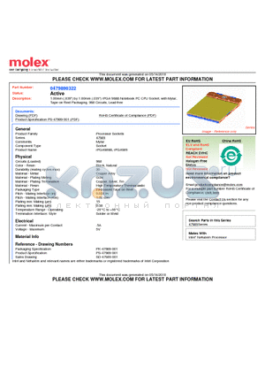 47989-0322 datasheet - 1.00mm (.039