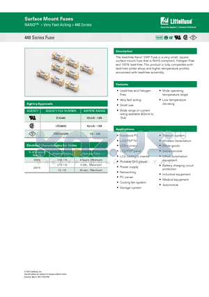 48008 datasheet - Surface Mount Fuses