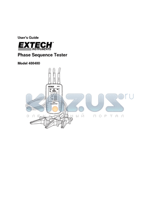 480400 datasheet - Phase Sequence Tester