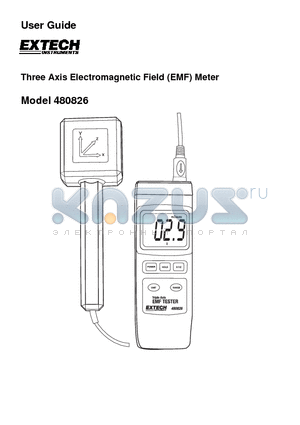 480826 datasheet - Three Axis Electromagnetic Field (EMF) Meter