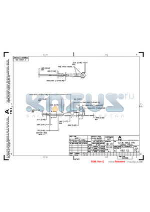 48115 datasheet - C.T.W. MALE PIN LOOSE PIECE