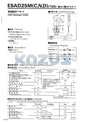 ESAD25MD datasheet - FAST RECOVERY DIODE