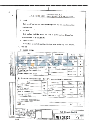 ESAC25M-04D datasheet - FUJI SILICON DIODE SPECIFICATION