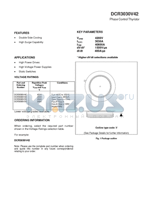 DCR1474SV18 datasheet - Phase Control Thyristor