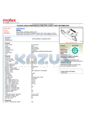 48307-8012 datasheet - 0.50mm (.020