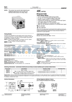 48K datasheet - Programmable Time Delay Relay