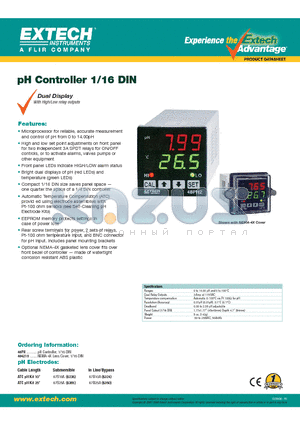 48PH datasheet - pH Controller 1/16 DIN