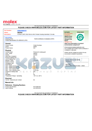 49358-0610 datasheet - 0.25mm (.009